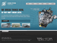 Tablet Screenshot of leadingsystemstechnologies.com